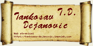 Tankosav Dejanović vizit kartica